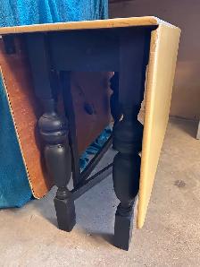Rustic Gate Leg Table With Two Chairs - Photo 5
