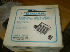 NEW OLD STOCK BROAN 50 CFM BATHROOM FAN-COMPLETE IN BOX $25