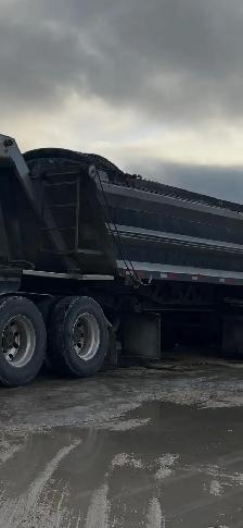 Semi dump truck driver