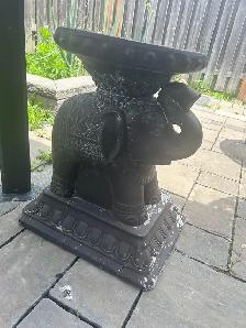 Elephant Garden Table / Umbrella Stand – $75 - Photo 2