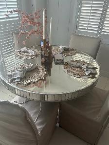 Mirrored Round Dining Table – Project Piece – $125 - Photo 2