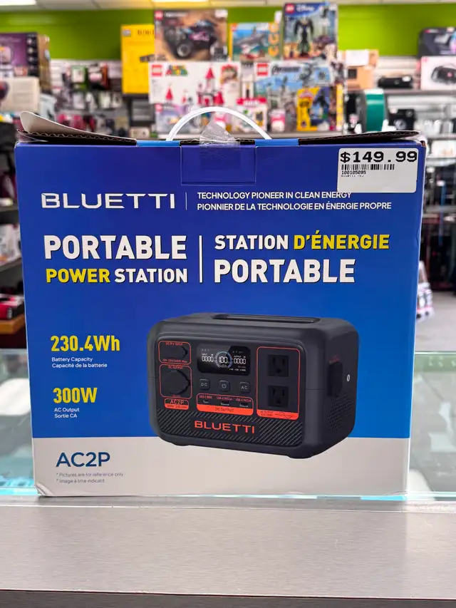Bluetti AC2P 300/600W 230.4-Wh Portable Power Station -BRAND NEW
