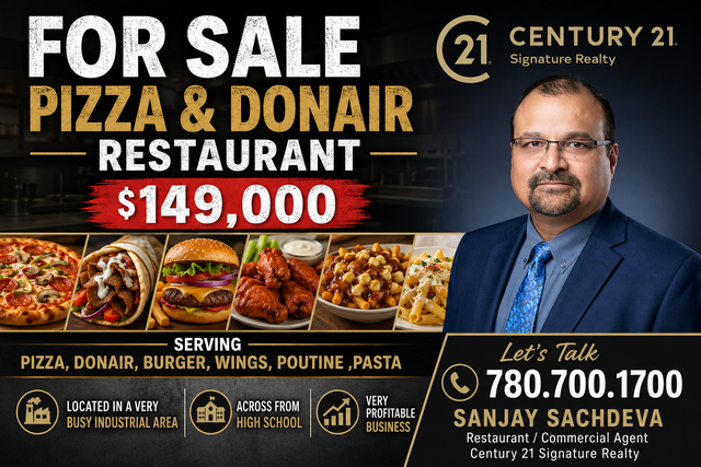 For Sale - Profitable Pizza & Donair