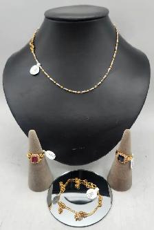 22k Solid Gold Jewellery: Chain, Rings, Bracelet