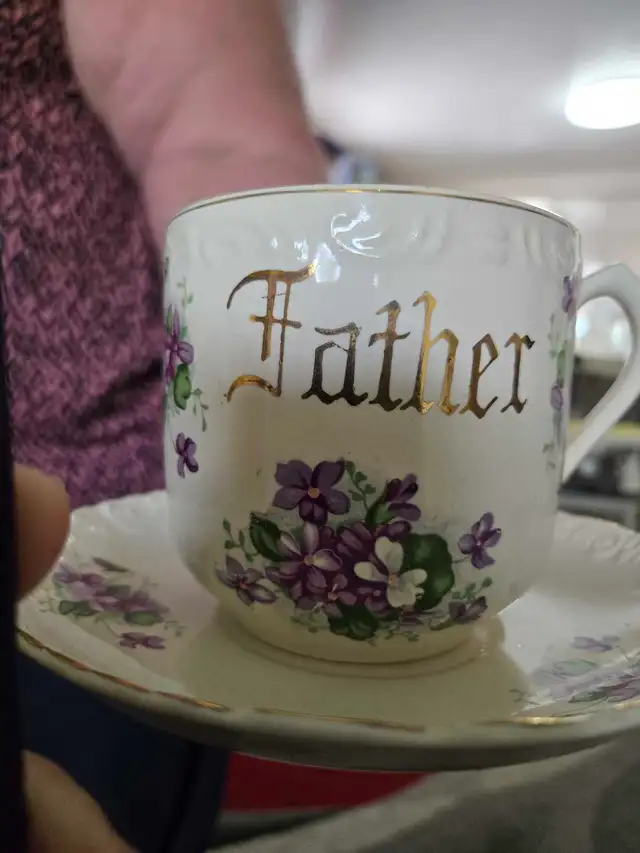 ESD Japan Porcelain Father Cup and Saucer