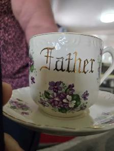 ESD Japan Porcelain Father Cup and Saucer