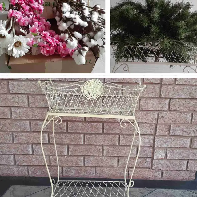 Planter Plus Faux Greenery/Flowers