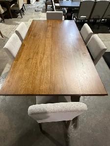 80" dining table with 6 chairs - Photo 3