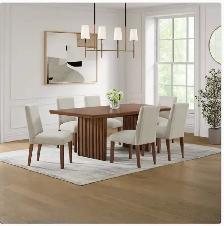 80" dining table with 6 chairs - Photo 5
