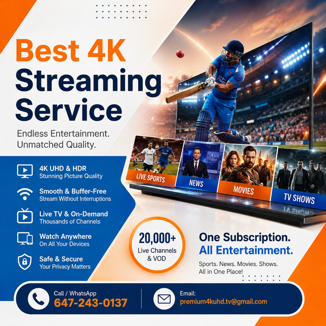 4k HD latest live tv channels movies and series