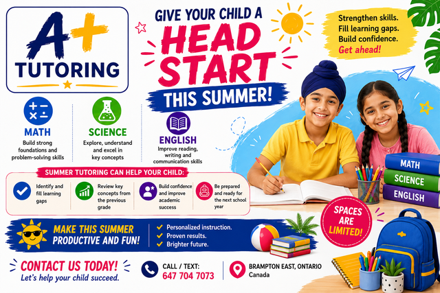 Tutoring for summer