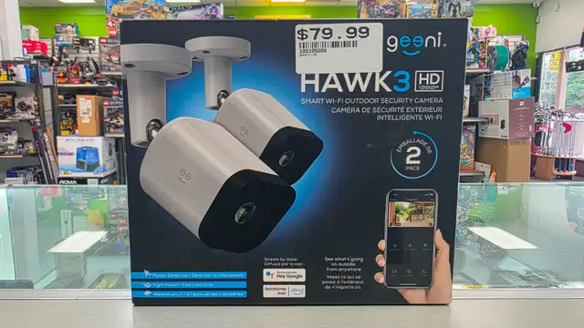 Geeni Hawk 3 HD 2-Pack Outdoor Security Cameras - BRAND NEW