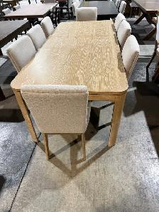 72"-90" Dining table with leaf and 8 chairs - Photo 2