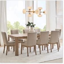 72"-90" Dining table with leaf and 8 chairs - Photo 4