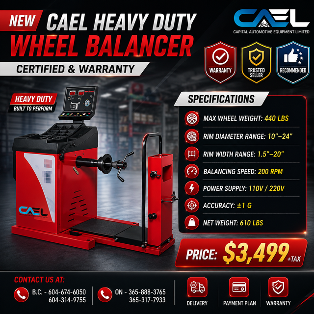 New CAEL Heavy Duty Wheel Balancer