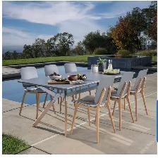Outdoor patio dining table with 6 chairs - Photo 7
