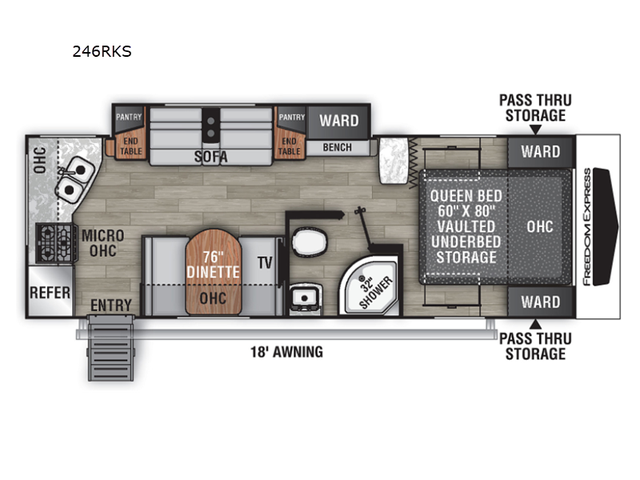 2022 Coachmen RV Freedom Express Ultra Lite 246RKS