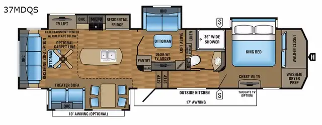 2017 Jayco Pinnacle 37MDQS