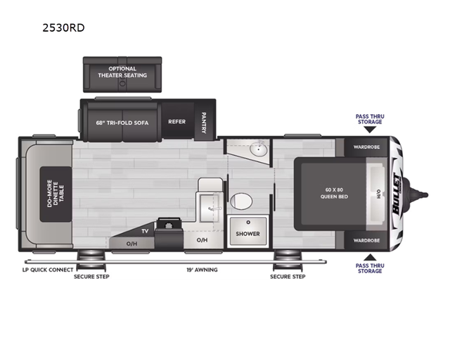 2024 Keystone RV Bullet Crossfire Double Axle 2530RD