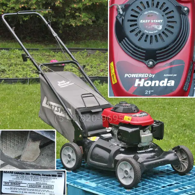 Tondeuse à gazon 21' Honda 160cc OHV avec sac gas lawn mower