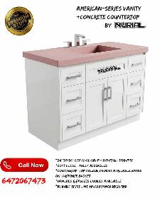 modern vanity kitchen cabinets quartz countertop - Photo 2