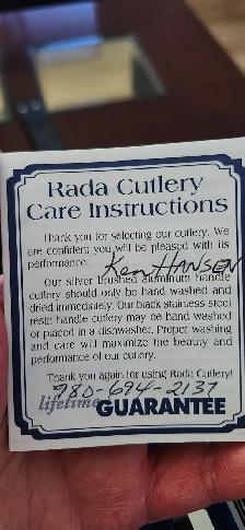 Brand NEW Rada Cutlery Stainless steel knife set - Photo 2