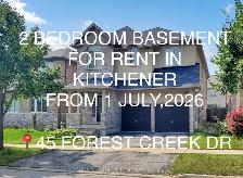LEGAL 2 BEDROOM BASEMENT $1600