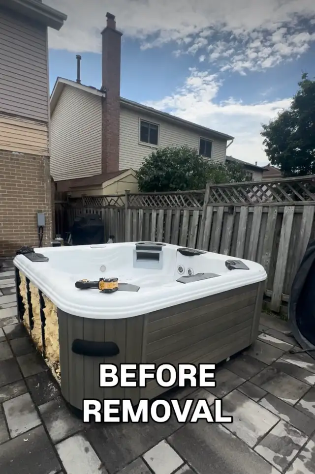 hot tub removal, junk and everything