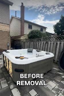 hot tub removal, junk and everything