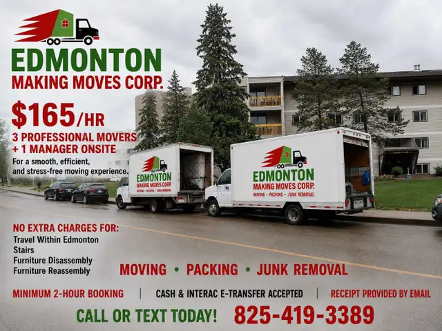 movers wanted 20$/hr . Edmonton Making Moves