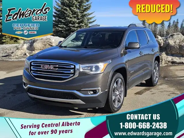 2019 GMC Acadia SLT 7 Pass Htd Lthr Driver Alert
