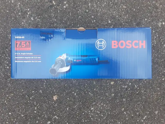 Brand New 7.5A 4 1/2 BOSCH Angle Grinder