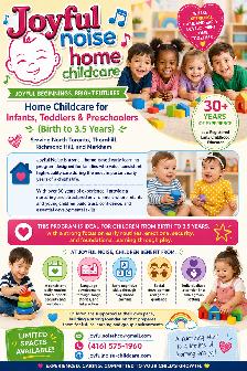 RECE Home Daycare | Children Accepted From Birth | Thornhill, Ma