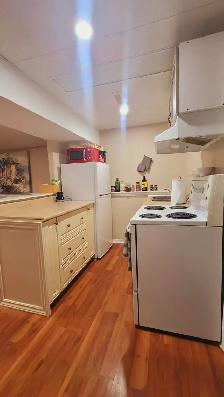 A fully furnished basement with a full bathroom and kitchen - Photo 5