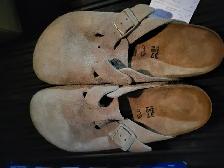 Birkenstock suede clogs (new)