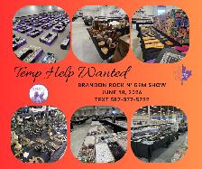 Temporary Event Staff Needed – Brandon Rock N' Gem Show ($18/hr)