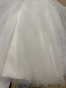 flower girl dress, sz 8, removable bow , Like new - Photo 2
