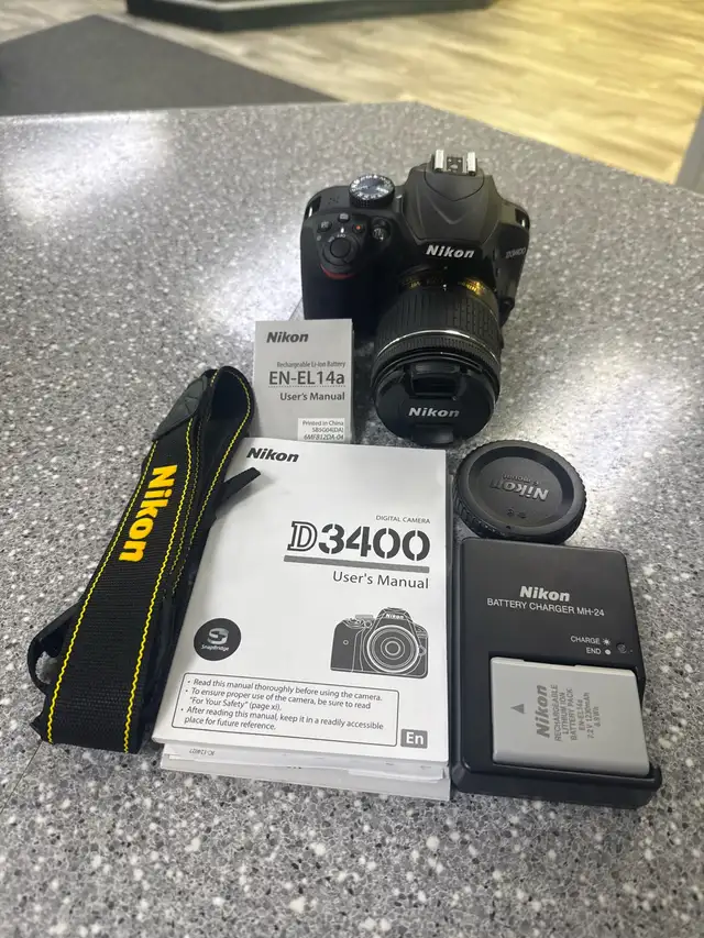 Nikon D3400 24MP DSLR 18-55MM Lens