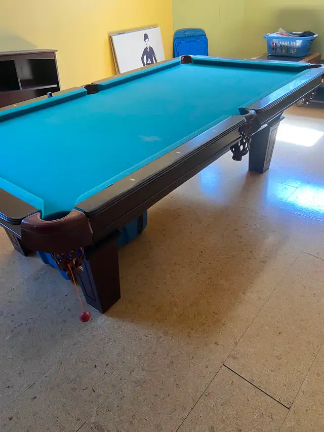 4 x 8 pool table three-quarter inch slate