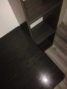 ‼️NEED GONE TODAYBlack Laminate Desk with 2 Cubicle Bookshelves - Photo 5
