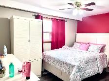 Fully furnished main-floor bedroom for girls only, in Malton