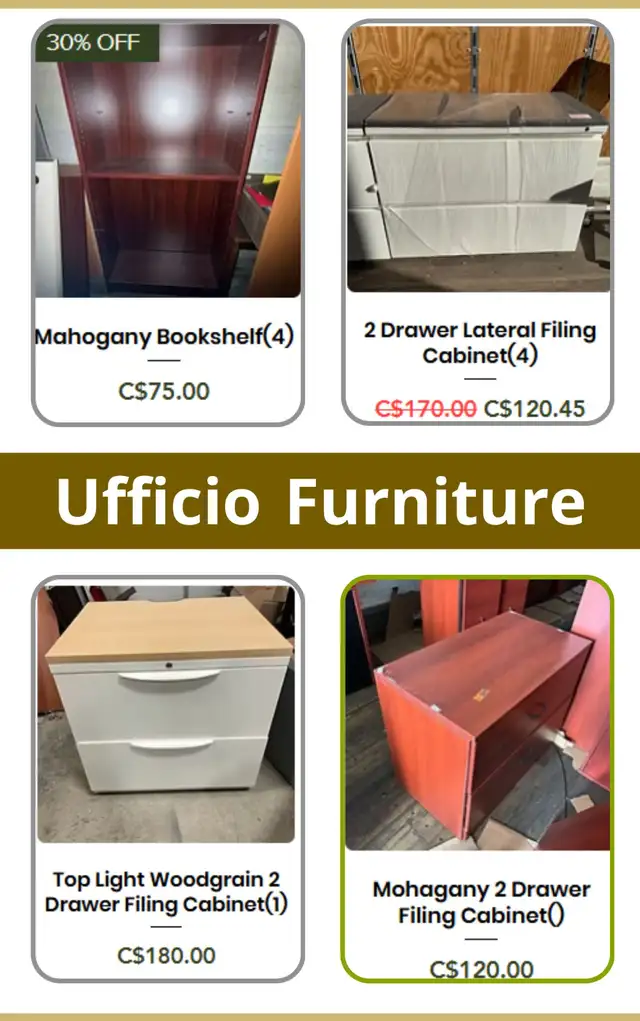 Used Cabinets For Sale From Ufficio Furniture-Call Us Now!