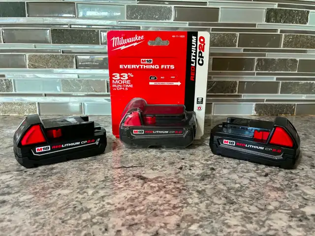 New Milwaukee M18 2AH CP2.0 Batteries