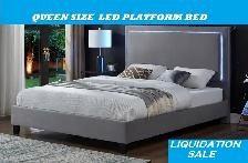 QUEEN SIZE LED PLATFORM BED 20 LED COLORS OPTIONS - Photo 6
