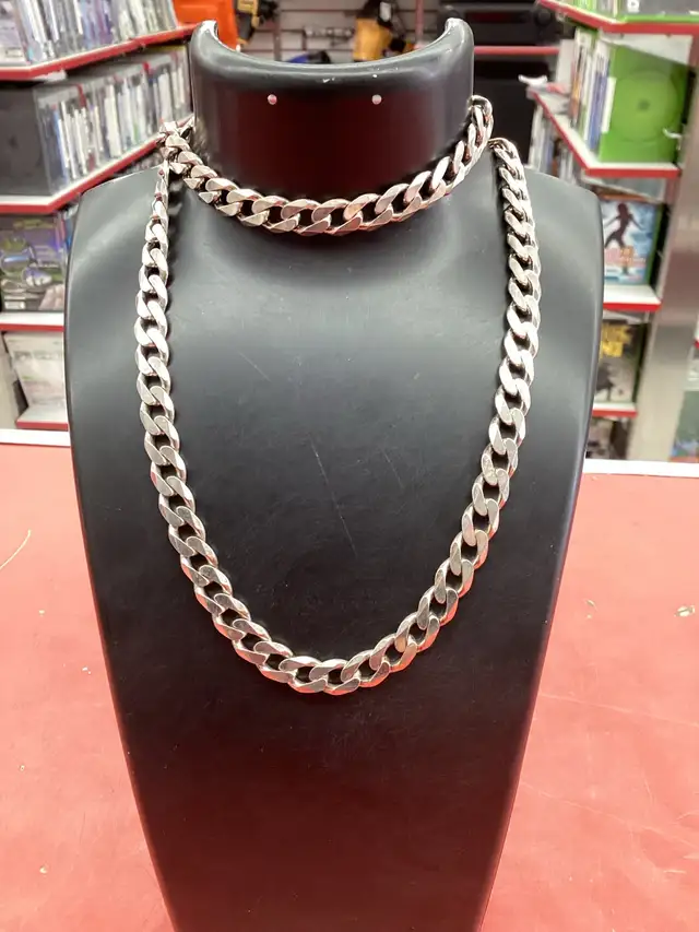 chaîne en argent mailles massive
