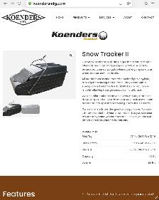 Koenders Snow Tracker II Covered Sled