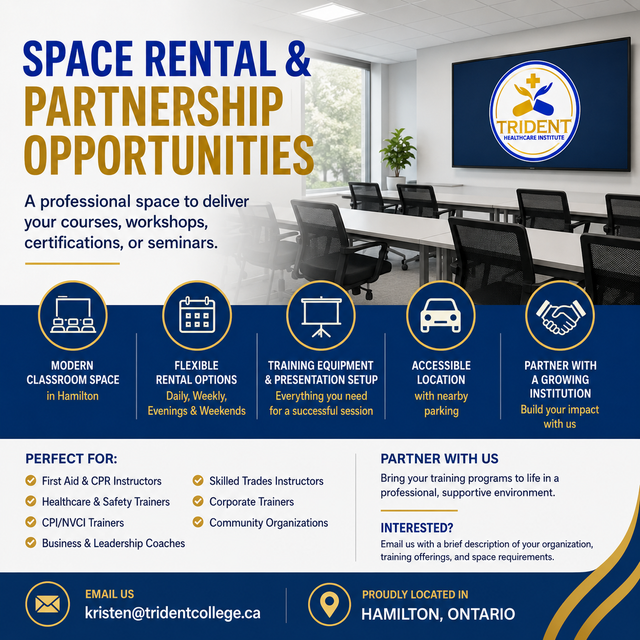 Space Rental at Trident College Hamilton