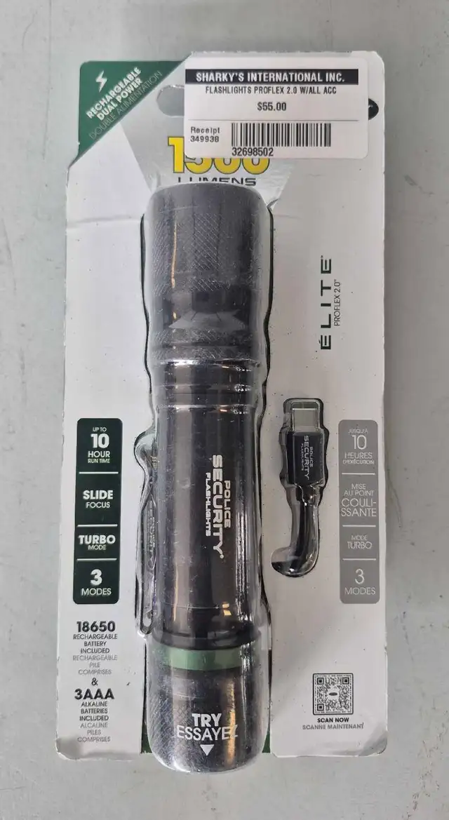 Flashlights Proflex 2.0 1500 Lumens (32698502)