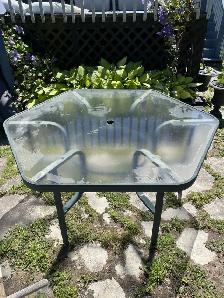 Outdoor Glass Patio Table (5 feet)