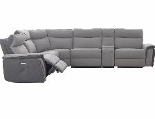 LARGE modern upholstered reclining sectional - Photo 4